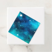 Kleurrijke Galaxy Art Gift Labels (In situ)