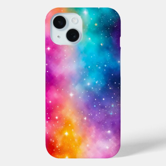 Kleurrijke Galaxy Art iPhone Case (Achterkant)