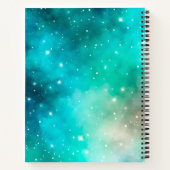 Kleurrijke Galaxy Art Spiral Notitieboek (Achterkant)
