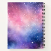 Kleurrijke Galaxy Art Spiral Notitieboek (Achterkant)