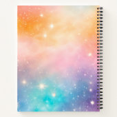 Kleurrijke Galaxy Art Spiral Notitieboek (Achterkant)