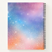 Kleurrijke Galaxy Art Spiral Notitieboek (Achterkant)