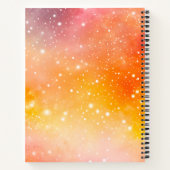 Kleurrijke Galaxy Art Spiral Notitieboek (Achterkant)