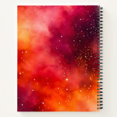 Kleurrijke Galaxy Art Spiral Notitieboek (Achterkant)