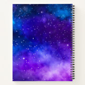 Kleurrijke Galaxy Art Spiral Notitieboek (Achterkant)