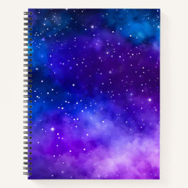 Kleurrijke Galaxy Art Spiral Notitieboek