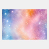 Kleurrijke Galaxy Art Wrapping Paper Sheets (Voorkant 3)