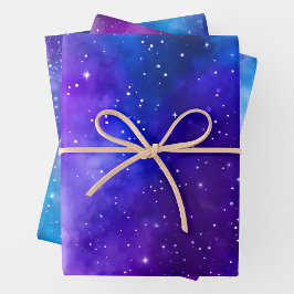 Kleurrijke Galaxy Art Wrapping Paper Sheets