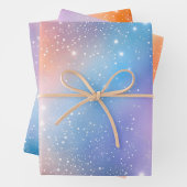 Kleurrijke Galaxy Art Wrapping Paper Sheets