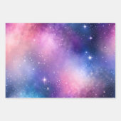 Kleurrijke Galaxy Art Wrapping Paper Sheets (Voorkant 2)