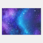 Kleurrijke Galaxy Art Wrapping Paper Sheets (Voorkant 3)