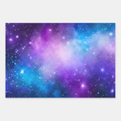 Kleurrijke Galaxy Art Wrapping Paper Sheets (Voorkant 2)