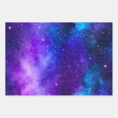 Kleurrijke Galaxy Art Wrapping Paper Sheets (Voorkant)
