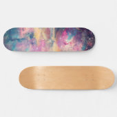 Kleurrijke galaxy Nebula Waterverf schilderen Persoonlijk Skateboard (Horizontaal)