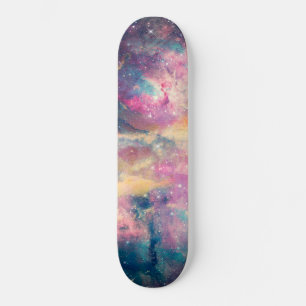 Kleurrijke galaxy Nebula Waterverf schilderen Persoonlijk Skateboard
