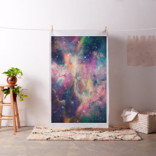 Kleurrijke galaxy Nebula Waterverf schilderen Stof