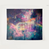 Kleurrijke galaxy Nebula Waterverf schilderen Wandkleed (Voorkant (horizontaal))