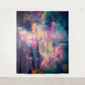 Kleurrijke galaxy Nebula Waterverf schilderen Wandkleed (Voorkant)