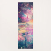 Kleurrijke galaxy Nebula Waterverf schilderen Yogamat (Achterkant)