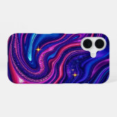 Kleurrijke galaxy swirl iphone 16 telefoonhoesje iPhone 16 hoesje (Achterkant horizontaal)
