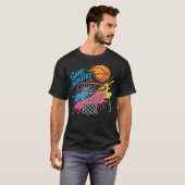 Kleurrijke Game Changers Basketbal Tie Dye Kleur S T-shirt (Voorkant volledig)