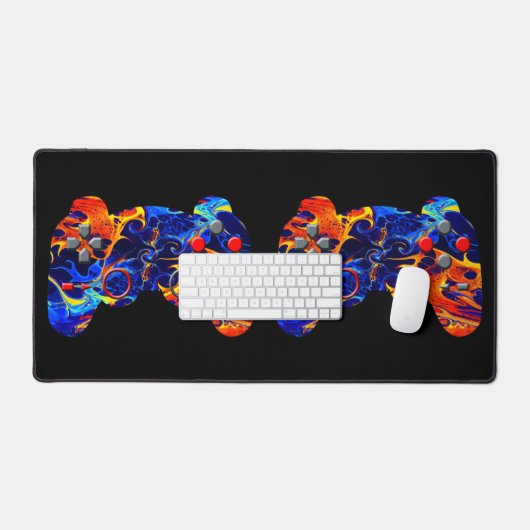 KLEURRIJKE GAMER CONTROLLER ABSTRACTE GAMER CONSOL BUREAUMAT (Keyboard & Muis)