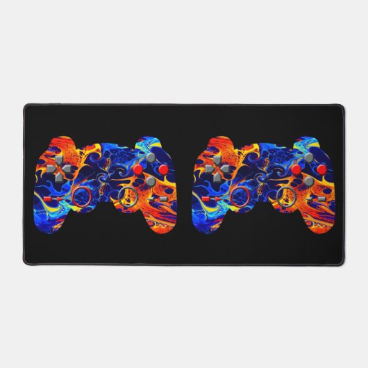 KLEURRIJKE GAMER CONTROLLER ABSTRACTE GAMER CONSOL BUREAUMAT (Voorkant)