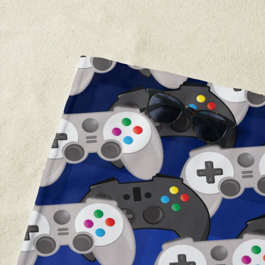 Kleurrijke Gamer | Naam Strandlaken (In situ)