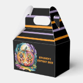 Kleurrijke Gamer Pumpkin Halloween Bash Bedankdoosjes (Achterkant)