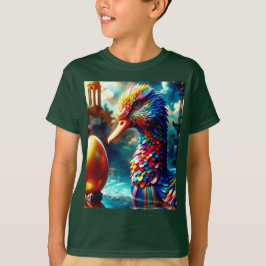 Kleurrijke Gans & Gouden Ei T-shirt