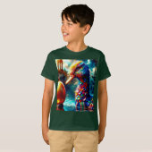 Kleurrijke Gans & Gouden Ei T-shirt (Voorkant volledig)