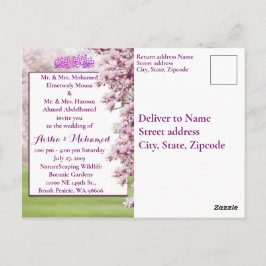 Kleurrijke Garden Islamic Muslim Weduwen Invitatio Briefkaart