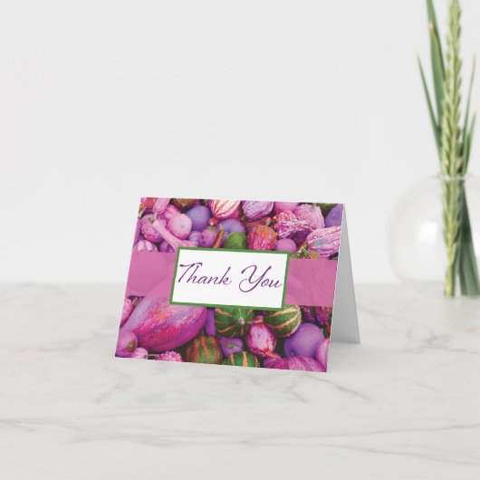  kleurrijke gastronomie Dank je Bedankkaart (Voorkant)