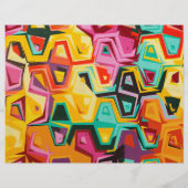 Kleurrijke gaten textuur flyer (Achterkant)