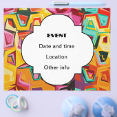 Kleurrijke gaten textuur flyer (Enkel)