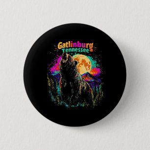 Kleurrijke Gatlinburg Tennessee Bergen Beer Wandel Ronde Button 5,7 Cm