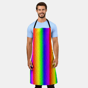 Kleurrijke Gay LGBT Rainbow-vlaggenontwerpstrips Schort