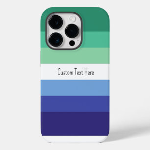 Kleurrijke Gay Vlag Aangepaste Tekst iPhone 14 Plus Hoesje
