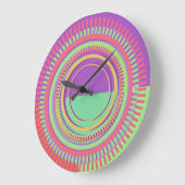 Kleurrijke Gears wandklok (Hoek)