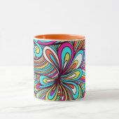 Kleurrijke Geassorteerde Psychedelische Mok (Midden)