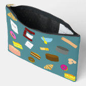 Kleurrijke gebakken goederen en bakken accessoirez etui (Open)