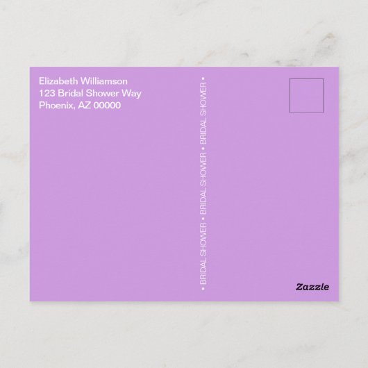 Kleurrijke Gebakken Macaron Traktaties Bruidsdouch Briefkaart (Achterkant)