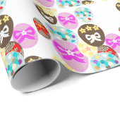 Kleurrijke gebarsten paaseieren cadeaupapier (Rol Hoek)