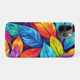 Kleurrijke gebladerte patroon artwork Case-Mate iPhone case