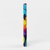 Kleurrijke gebladerte patroon artwork Case-Mate iPhone case (Achterkant/rechts)