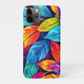 Kleurrijke gebladerte patroon artwork Case-Mate iPhone case (Achterkant)