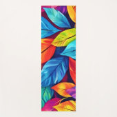 Kleurrijke gebladerte patroon artwork yogamat (Voorkant)