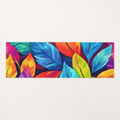 Kleurrijke gebladerte patroon artwork yogamat (Voorkant (horizontaal))
