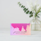 Kleurrijke Geborsteld (Glamour) Visitekaartje (Staand voorkant)