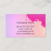 Kleurrijke Geborsteld (Glamour) Visitekaartje (Achterkant)